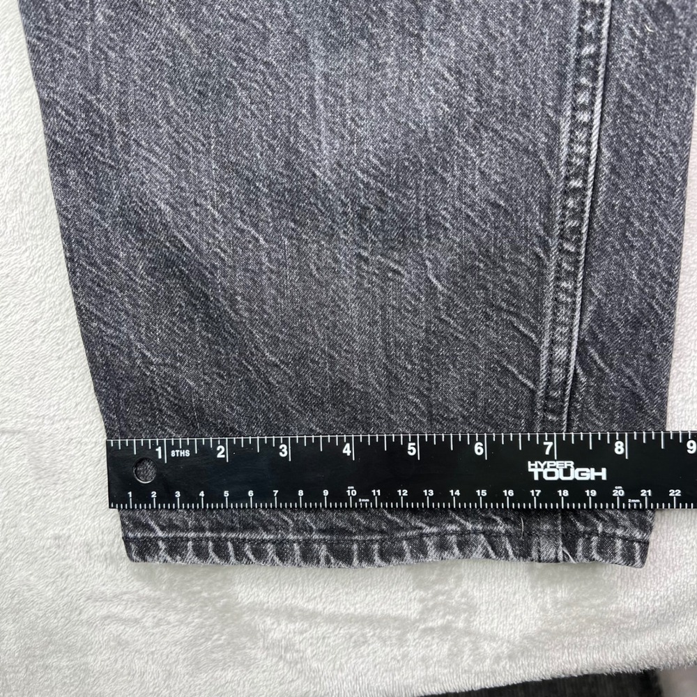 American Eagle Super High Rise Baggy Straight Cargo Jeans Women 8 X-Long Stretch - Picture 11 of 16